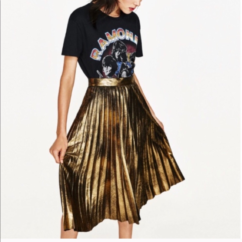Zara pleated skirt